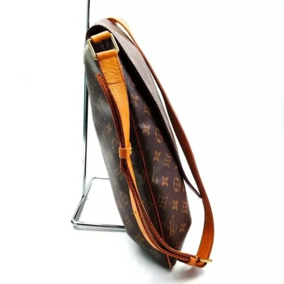 100% Authentic Louis Vuitton Musette Brown Monogram Shoulder Bag - Picture 3 of 9
